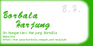 borbala harjung business card